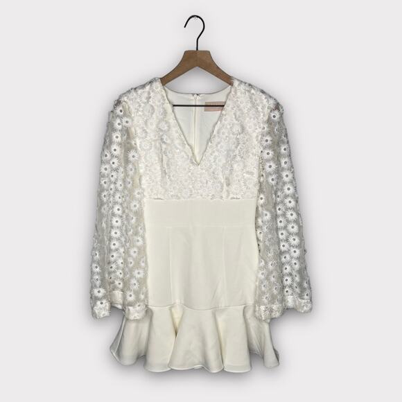 Keepsake The Label Floral Embroidered Long Sleeve Dress Small NEW - Picture 3 of 9